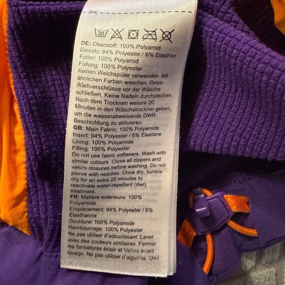 Mammut Women’s Eigerjoch In Hybrid Jacket Purple Polartec Alpha Size XS - Picture 9 of 11